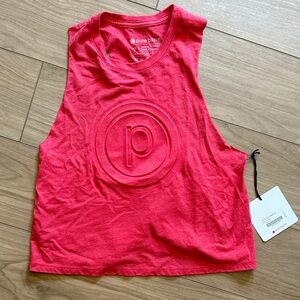 NWT pure barre embossed crop tank